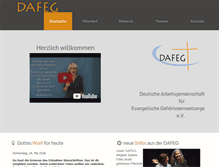 Tablet Screenshot of dafeg.de